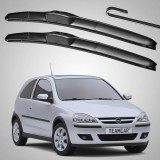 Cumpara ieftin Set 2 Ștergătoare Parbriz Hibrid Dedicate Opel Corsa C (2000-2006), Prindere Hook (C&acirc;rlig)