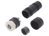 Mufă M12 5 PIN mamă pe cablu cu şurub L-Power