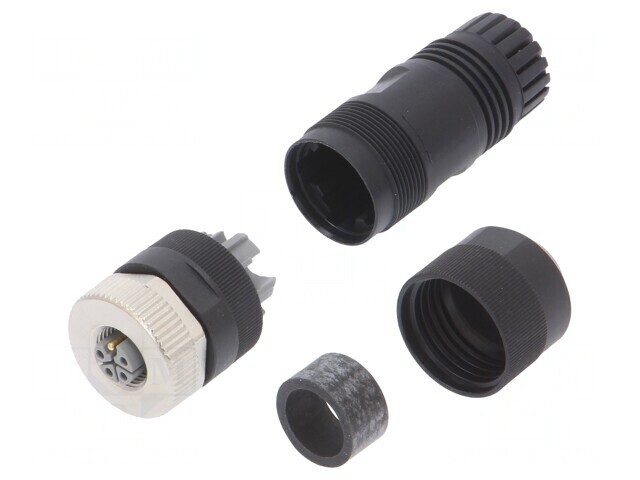 Mufă M12 5 PIN mamă pe cablu cu şurub L-Power