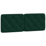 Cumpara ieftin Perna tablie de pat, verde, 120 cm, catifea