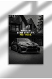 fast_mindset_26|Frameless Motivational Wall Poster, Supercar Art, "Stop Until Proud" Quote, Fast Mindset 2025 | A4 (21 x 29.7 cm) - fast_mindset_26