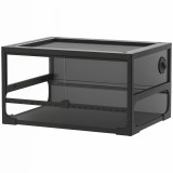 PawHut Terariu pentru Reptile Ridicat și Pliabil 60x45x32 cm cu &Icirc;ncuietoare, Ușă pentru Alimentare, Ventilație și Vizualizare la 360&deg;, Terariu cu Plas