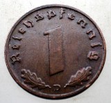 B.092 GERMANIA 1 REICHSPFENNIG 1939 D, Europa, Bronz