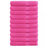 VidaXL Prosoape de saună premium SOLUND 10 buc. roz 80x200 cm 600gsm
