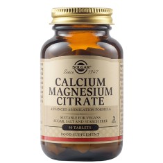 Citrat de calciu si magneziu, 50 tablete, Solgar