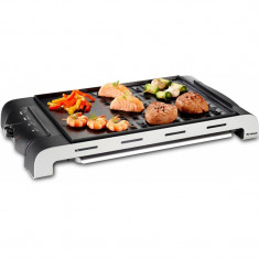 Health Grill Trisa, 1400 W max., suprafata de gatit 37 x 27 cm, neaderenta, argintiu foto