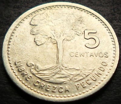 Moneda exotica 5 CENTAVOS - GUATEMALA, anul 1978 *cod 2806 A foto