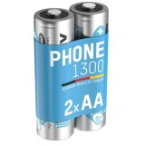 Pachet 2x Baterii reincarcabile ANSMANN AA pentru telefon Dect Baterie, 1300 mAh - NOU