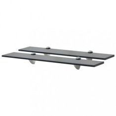 vidaXL Rafturi suspendate, 2 buc., 60 x 10 cm, sticlă, 8 mm