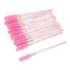 Periute pentru extensii de gene si sprancene - Set 20buc - Pink