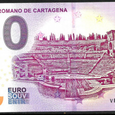 !!! 0 EURO SOUVENIR - SPANIA , CARTAGENA , TEATRUL ROMAN - 2019.1 - UNC