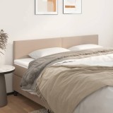 VidaXL Tăblii de pat 2 buc, cappuccino 90x5x78/88 cm piele ecologică