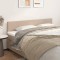 vidaXL Tăblii de pat 2 buc, cappuccino 100x5x78/88 cm piele ecologică 345857
