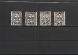 ROMANIA 1932/1938 TAXA DE PLATA COROANA SERIE MNH NESTAMPILATA