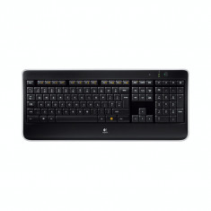 Tastatura Logitech K800, Wireless, USB Logitech Unifying receiver, Iluminare LED, Negru foto