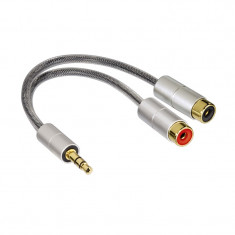 Adaptor audio stereo 80859 Hama, 2RCA, 3.5 mm foto