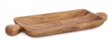 Cumpara ieftin Set 3 platouri lemn maro Aimi 40x15x3.5 cm
