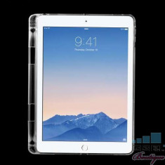 Husa iPad Air 2 Cu Suport Stilou Tactil TPU Transparenta foto