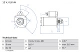 BOSCH 0 986 013 850 starter
