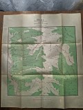 SINAIA, HARTA TURISTICA, 1933, EDITATA DE TOURING CLUB ROMANIA