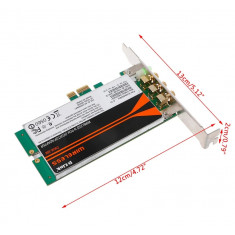 Placa Retea WI-FI Refurbished D-LINK DWA-556 2, 4 GHZ 300Mps PCI-E x1 fara antene