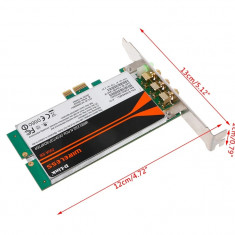 Placa Retea WI-FI Refurbished D-LINK DWA-556 2, 4 GHZ 300Mps PCI-E x1 fara antene