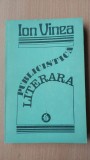 Publicistica literara - Ion Vinea