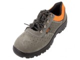 Pantofi Gri-Negru Piele Bombeu Metalic 43