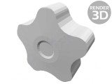 Buton de Reglare 50mm Roșu