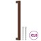 Manere de dulap, 10 buc., bronz, 224 mm, otel inoxidabil