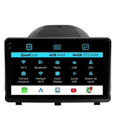 Navigatie Dedicata Opel Antara (2006-2016)QuadCore, 9Inch, 4Gb Ram, 64Gb Stocare, Carplay foto