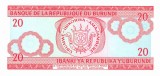 BURUNDI █ bancnota █ 20 Francs █ 2003 █ P-27d █ UNC █ necirculata