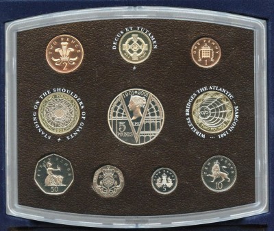 SV * Marea Britanie UK * SET MONETARIE / ROYAL MINT 2001 * Deluxe Edition PROOF foto