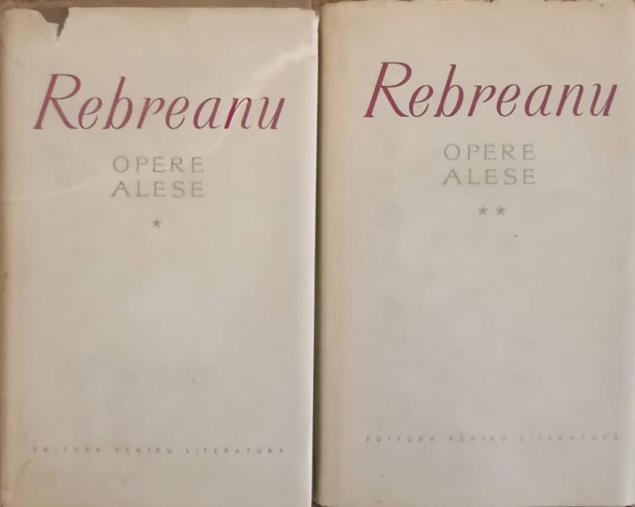 OPERE ALESE VOL.1-2 (PE HARTIE VELINA)-LIVIU REBREANU-240373