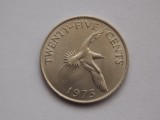 25 CENTS 1973 BERMUDA, America de Nord