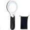 Lupa cu lumina LED, Kaypsre, ABS/Sticla, 190x83x28mm, Alb/Negru