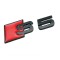 Emblema S5 spate portbagaj Audi,Negru matt