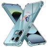 Husa antisoc pentru xiaomi redmi note 14s - airbag tpu, col&Egrave;uri ranforsate- butterfly albastru