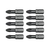 Cumpara ieftin Set 10 biti profesionali Yato 1 4 , 25mm, cap PZ2, HRC 58-62, realizat din otel forjat, cu acoperire anticoroziva