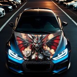 Folie Capota Auto &quot;Hood Art&quot; rezistenta la exterior, marime L (180 x 130cm) - Cod: AVX-CAPOTA-027L, AVEX