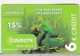 Bnk card Romania - Cosmote 6 euro - 15/08/2010 - RO-COS-REF-0015-100815B