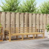 vidaXL Set de canapele de exterior 3 pcs Alb 249,5 x 83 x 73 cm 3385998