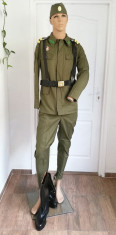 Uniforma Tinuta militara kaki vara RSR Comunista Caporal Graniceri cu Cizme foto