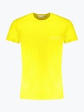 Cumpara ieftin Tricou barbati din bumbac cu imprimeu cu logo, Galben, S