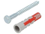 Plastic Anchors with Screws 12mm 10pcs