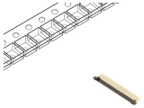 Conector FFC/FPC 45 pini, aurit, 0.5mm, 50V, HIROSE