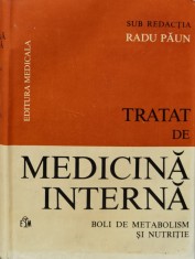 Tratat De Medicina Interna Bolile De Metabolism Si Nutritiei - Sub Redactia Radu Paun , F906