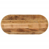 VidaXL Blat de masă oval, 140x60x3,8 cm, lemn masiv mango brut