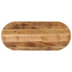 vidaXL Blat de masă oval, 100x50x2,5 cm, lemn masiv mango brut foto