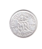 Moneda Marea Britanie 6 pence 1939, stare buna, curata, Europa, Argint